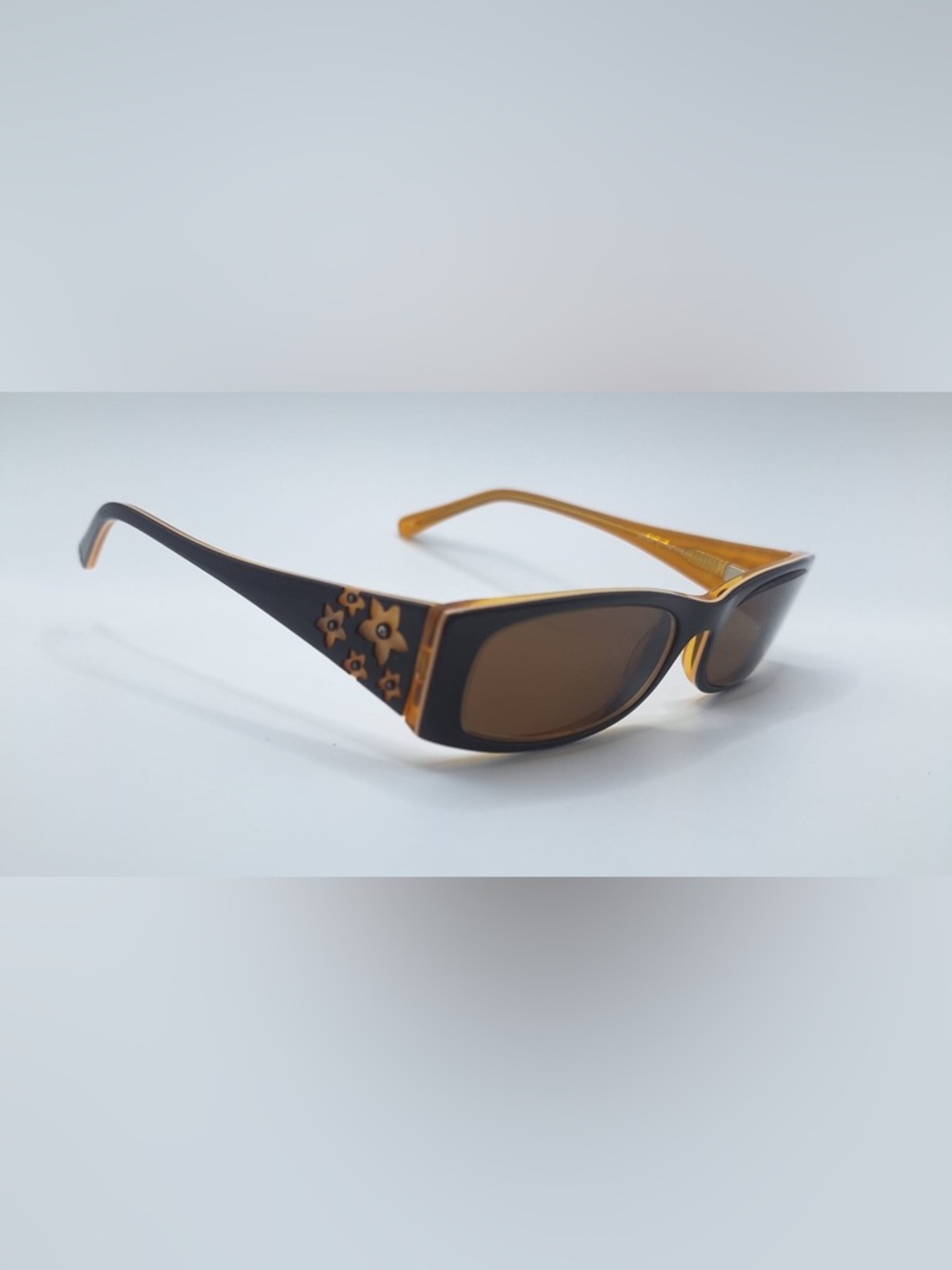 Capri DC55 Brown Oval Sunglasses Frames Only